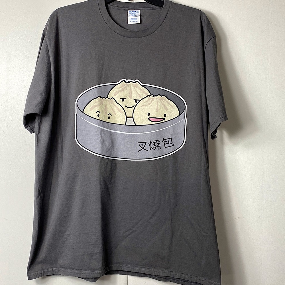 Port & Company Fan Favorite X-Large T-shirt. Dumpling graphic image.